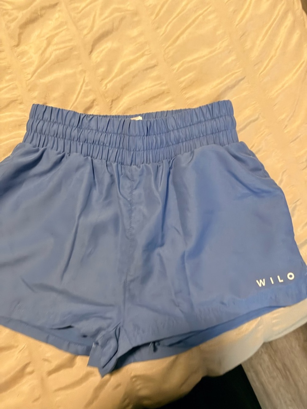 WILO Women’s Athletic Shorts in Periwinkle Blue